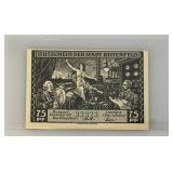 1921 Germany, Bitterfield, 75 Pfenning Uncirculated In Protective Sleeve