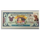 VERY RARE 1993 Series DISNEY Dollars Mickey