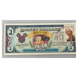 VERY RARE 1993 Series DISNEY Dollars Mickey