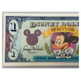 VERY RARE 1993 Series DISNEY Dollars Mickey