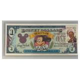 VERY RARE 1993 Series DISNEY Dollars Mickey