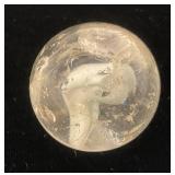 Est. $185.00-$600.00 1" RARE Sulfide Marble With Number 7 In It (Chips Present)