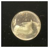 Est. $185.00-$600.00 1" RARE Sulfide Marble With Number 7 In It (Chips Present)