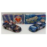 Vintage Collectible 1:24 Scale Die Cast NASCAR "DALE EARNHARDT JR." #3 & "KEVIN HARVICK" #29 Cars In Original Boxes