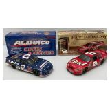 Vintage Collectible 1:24 Scale Die Cast NASCAR "DALE EARNHARDT JR." #8 & "KEVIN HARVICK" #2 Cars In Original Boxes