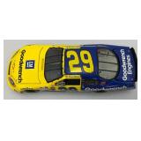 Vintage Collectible 1:24 Scale Die Cast NASCAR "DALE EARNHARDT JR." #8 & "KEVIN HARVICK" #29 Cars In Original Boxes