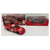Vintage Collectible 1:24 Scale Die Cast NASCAR "DALE EARNHARDT JR." #8 Car And DRAKKAR DOIR Car In Original Boxes