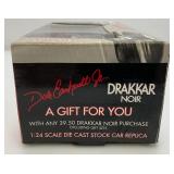 Vintage Collectible 1:24 Scale Die Cast NASCAR "DALE EARNHARDT JR." #8 Car And DRAKKAR DOIR Car In Original Boxes
