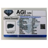 AGI LABS Natural Emerald 198.15 Carats