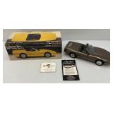 Vintage Collectible 1986 Corvette Pace Car (Bronze) Jim Beam Decanter In Original Box