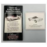 Vintage Collectible 1986 Corvette Pace Car (Bronze) Jim Beam Decanter In Original Box