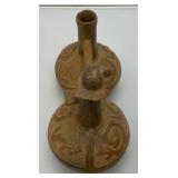 Vintage Peru Whistling Bridge Vessel 9" x 7" x 4 1/2"