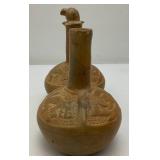 Vintage Peru Whistling Bridge Vessel 9" x 7" x 4 1/2"