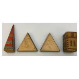 Antique REEDS New Cathedral Lithograph Building Blocks