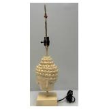 Mid Century  Buddha Bust Lamp (No Shade)