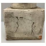 Mid Century Hollow Stone Buddha Head Bust 17" x 7" x 7"