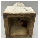 Mid Century Hollow Stone Buddha Head Bust 17" x 7" x 7"