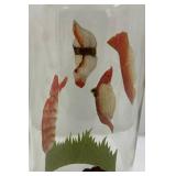 Large Vintage Oriental Themed Wine Bottle 19 1/2"