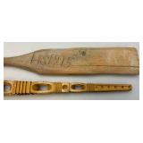 Misc. Vintage And Primitive Wood Items Including Grain Scoop And More