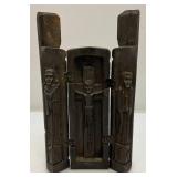 Misc. Vintage And Primitive Wood Items Including Grain Scoop And More