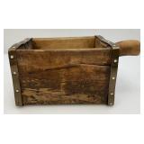 Misc. Vintage And Primitive Wood Items Including Grain Scoop And More