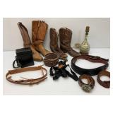 Misc. Vintage Cowboy Boots, Belts And More
