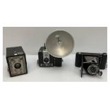 Misc. Vintage Cameras Including Coronet Made In France And More