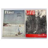 Misc. Vintage Magazines Including Newsweek War Magazines, Locomotive Engineers Journal And more