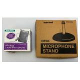 Large Group Of Studio Eguipment Including Radio Shack Microphone, Microphone Stand  And More
