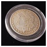 1893-CC Morgan Silver Dollar  90% Silver  Mint Mark CC  Carson City - Tax Exempt