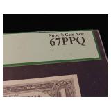 1957B - $1 Dollar Silver Certificate  Superb Gem New 67 PPQ PCGS Currency Rated -TAX EXEMPT