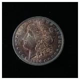 1884O Morgan Silver Dollar  90% Silver - TAX EXEMPT