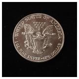 1987 Silver Eagle - 99.9% pure silver One Troy Ounce in pristine, uncirculated condition - TAX EXEMPT