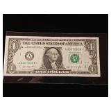 $1 Star Federal Reserve Note Year 2021  plus 5 zeroes for a full house! - TAX EXEMPT