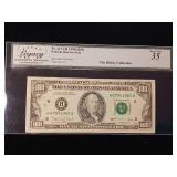 1990 $100 Federal Reserve Note  Very Fine 35 Legacy Currency Graders  The Rickey Collection - TAX EXEMPT
