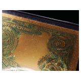 Nevada Goldback $5 Note  Contains 1:1000 Troy oz of 24Karat pure Gold - TAX EXEMPT