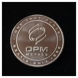 1 Uncirculated Bullion Coin  1 troy ounce total  OPM Metals  Tax Exempt .999% Silver - Made in the USA