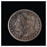 1884-S Morgan Silver Dollar  90% Silver - TAX EXEMPT