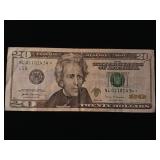 2017 20 Dollar Federal Reserve Note  Extra Fine and Fancy  see details  - TAX EXEMPT