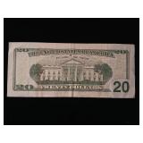 2017 20 Dollar Federal Reserve Note  Extra Fine and Fancy  see details  - TAX EXEMPT