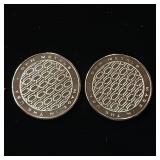 2 Uncirculated Bullion Coins  2 troy ounces total  OPM Metals  .999% silver tax exempt -  Made in the USA