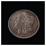 1890 Morgan Silver Dollar  90% Silver  in good circulated condition  - TAX EXEMPT