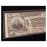 National Currency Drovers and Mechanics Ten Dollars  Baltimore  2499  Dated Dec 30, 1929  - TAX EXEMPT