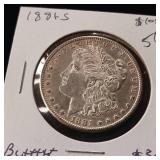 1881-S  Morgan Silver Dollar  90% Silver  Grade 56 - TAX EXEMPT