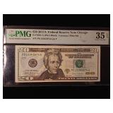 2017A $20 Federal Reserve Note Chicago  35 Choice Very Fine  PMG Paper Money Guarantee - TAX EXEMPT