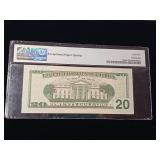 2017 $20 Federal Reserve Note San Francisco  45 Choice Extremely Fine  PMG Paper Money Guarantee - TAX EXEMPT
