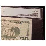 2017 $20 Federal Reserve Note San Francisco  45 Choice Extremely Fine  PMG Paper Money Guarantee - TAX EXEMPT
