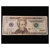Fancy 2013 $20 Federal Reserve Note  5 of a kind  Gem 45 Grade - TAX EXEMPT