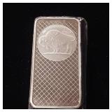 10 Ounce Silver Bar  Buffalo Head - .999 Pure Silver  Tax Exempt