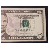 Print Error Web Press or insufficient inking error -  $1 2017-A Fed Note with faint back side  - TAX EXEMPT